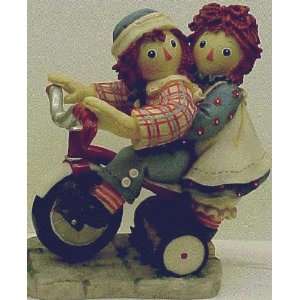  Raggedy Ann & Andy on Tricycle Figurine**Only ONE  see 