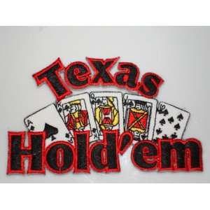  Texas Holdem (Cards) Embroidered Patch Arts, Crafts 