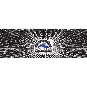   Colorado Rockies Shattered Auto Rear Window Decal: Sports & Outdoors
