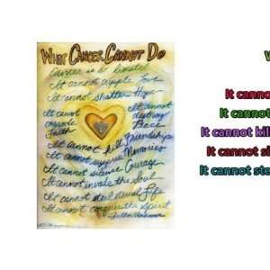    What Cancer Cannot Do (Blue Gold Text) Coffee Mugs