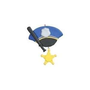   Fundough Policeman Hat Badge Christmas Ornaments for