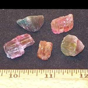  Mixed Color Tourmaline Crystal Chips (Mostly 3/8   3/4 