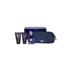 Versace Pour Homme By Versace For Men   4 Pc Gift Set 3.4oz Edt Spray 