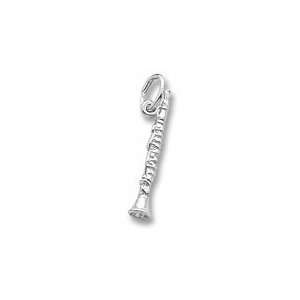  Rembrandt Charms Clarinet Charm, .925 Sterling Silver 