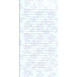   List To Do Blue Note Pad with Small Blue Flowers: Office Products
