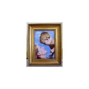  GWI Antique Shiny Gold Wood Look Picture Frame 5x7