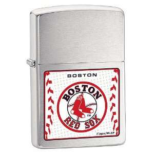    Zippo Boston Red Sox Brushed Chrome Lighter