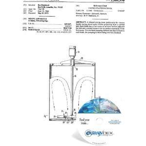  NEW Patent CD for MIXING APPARATUS 
