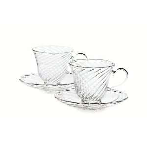  Marquis by Waterofrd Rose Teacup and Saucer for Two 