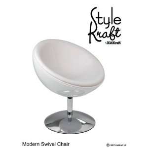   Kid Kraft 00221 StyleKraft Modern Swivel Chair   White: Home & Kitchen