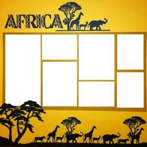  Theme Park Africa Page Overlay Laser Die Cut Office 