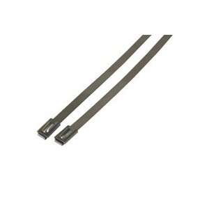 Black Ball Lock Stainless Steel Cable Ties .18in x 11.81in 10 pieces 