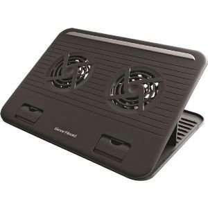    Gear Head Black 15.6 Dual Cool Notebook Cooling Stand Electronics