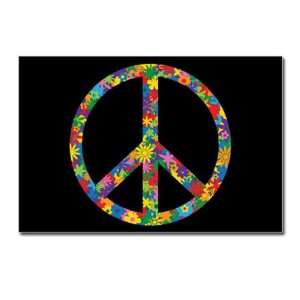  Postcards (8 Pack) Peace Symbol Flowers 60s Everything 