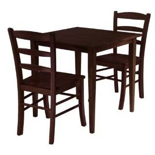 Piece Breakfast Table Set in Black / Walnut   Coaster   130015 