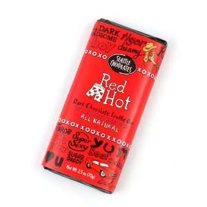 Seattle Chocolate Red Hot Bar   Pack of Grocery & Gourmet Food