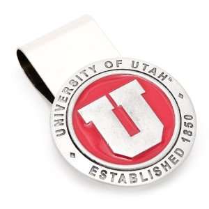  Pewter Utah Utes NCAA Money Clip 