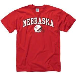 Nebraska Cornhuskers Youth Red Football Helmet T Shirt:  