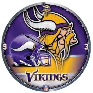 NFL Minnesota Vikings Clock   High Definition Art Deco XL Style 