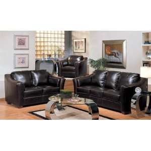  2 pc Charleston bycast leather sofa and love seat set 