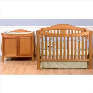  Bundle 55 Parker Two Piece Convertible Crib Set with Toddler 