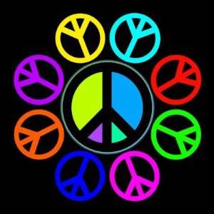 Peace Color Wheel Round Sticker Arts, Crafts & Sewing