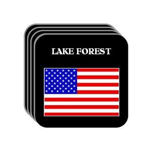  US Flag   Lake Forest, California (CA) Set of 4 Mini 