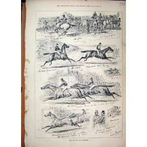  1880 Horse Racing Cup Day Goodwood Carriage Sketches