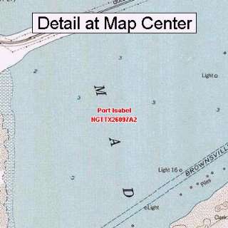   Map   Port Isabel, Texas (Folded/Waterproof)
