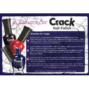   Kleancolor Crack Crackle Shatter Nail Polish   Blue 