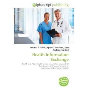  Health Information Exchange (9786133886940) Books