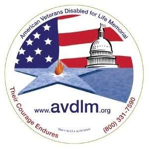  American Veterans Disabled for Life Memorial Circle Magnet 