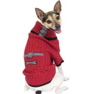  XSmall Red Herringbone Dog Sweater: Kitchen & Dining