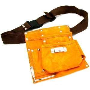   Heavy Duty Leather Tool Belt Construction Tools Pouch: Home & Kitchen