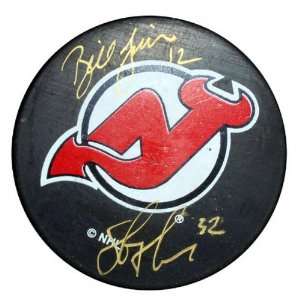   and Bill Guerin New Jersey Devils Autographed Puck: Sports & Outdoors