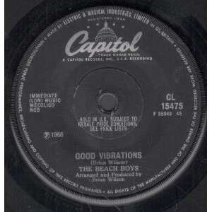  GOOD VIBRATIONS 7 INCH (7 VINYL 45) UK CAPITOL 1966 