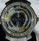   OUT HIP HOP PLATINUM BAND 50 CENTS TECHNO KING BLING BLING WATCH RARE