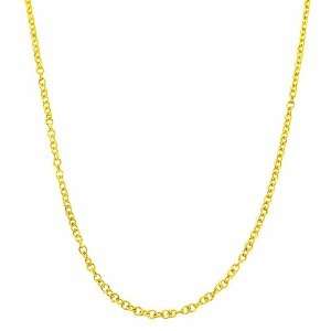   14 Karat Yellow Gold 0.9 mm Adjustable Cable Chain (22 Inch): Jewelry