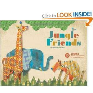  Jungle Friends 5 Jumbo Punch Out Animals for Play and 