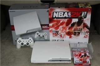 NEW Classic White NBA 2K11 PS3 Slim 320GB Firmware 3.41  