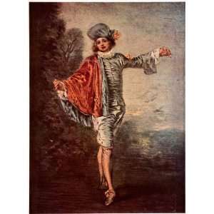 Indifferent Jean Antoine Watteau Art Painting Baroque Style Rococo 