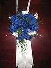 Forget me nots & Rose Bridal Bouquet Wedding Flowers  