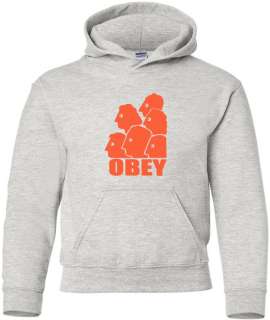 OBEY George Orwell Hooded Sweatshirt 1984 BOOK Graphic hoodie Cool 