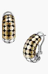 John Hardy Dot Gold & Silver   Buddha Belly Earrings $595.00