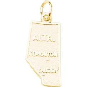  Rembrandt Charms Alberta Charm, Gold Plated Silver 