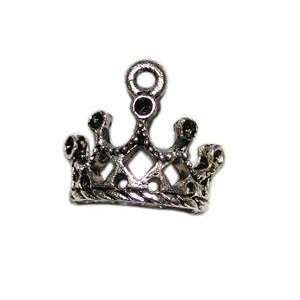 Tanday Kings Crown 1/2 x 5/8 (8747) 12 pieces Antique Metal Silver 