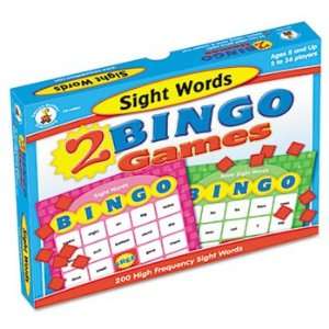   Bingo Games, Sight Words and More Sight Words, Ages 6 and Up CDP140041