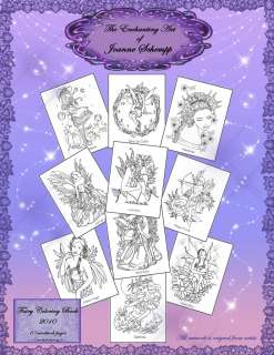 Fairy & Angels 2011 Coloring Book 8x11 Fantasy 10 pages crayola 