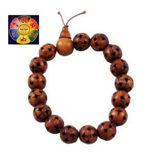 Tibetan Peachwood Mala Wrist Prayer Beads Bracelet and a Copyrighted 