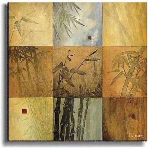 Bamboo Nine Patch Canvas Art by Don Li Leger:  Home 
